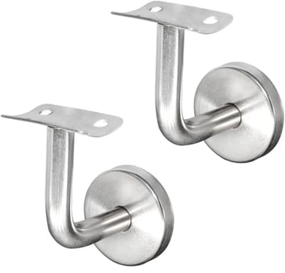 Duurzame leuningdragers 2 stuks voor trapleuning en wandbevestiging - Stalen houder 60x60mm