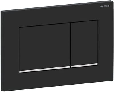 Geberit Sigma30 bedieningsplaat 2-toets - matzwart