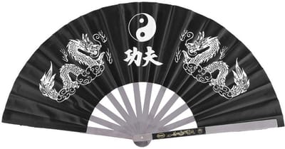 Dailygoody - Tai Chi-ventilator - Modieuze Kung Fu-ventilator - Elegante schilderkunst - Roestvrij staal - Vechtsporten - Geschikt voor dansoptredens