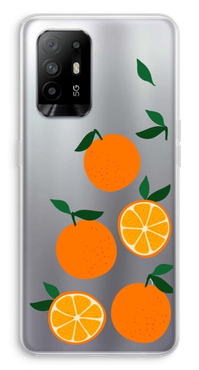 Case Company® - Hoesje geschikt voor Oppo A94 5G hoesje - Will you be my clementine - Soft Cover Telefoonhoesje - Bescherming aan alle Kanten en Schermrand