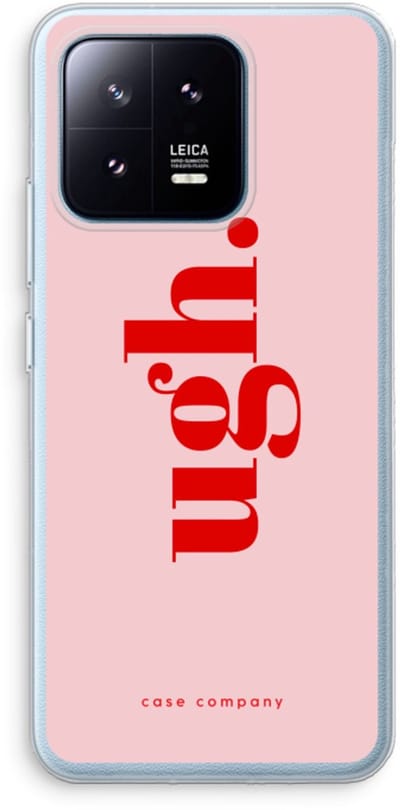 Case Company® - Hoesje geschikt voor Xiaomi 13 Pro hoesje - Ugh - Soft Cover Telefoonhoesje - Bescherming aan alle Kanten en Schermrand