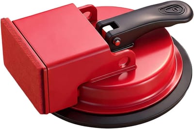 Vloervoeg Reparatie - Voegentrekker Laminaat - Vloeren Herstellen - Zuigfunctie Stabiliteit - 14 x 13 x 5 cm - Rood