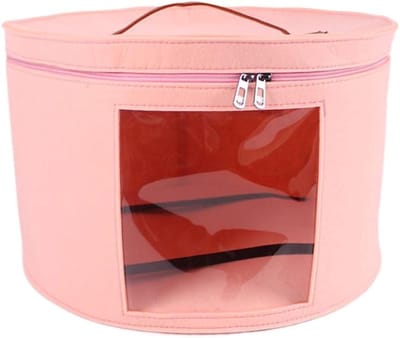 Grote Vouwbare Hoedendoos voor Reizen en Opslag, Multifunctionele Organizer voor Hoeden en Speelgoed, Geschikt voor Diverse Hoedtypes (Roze)