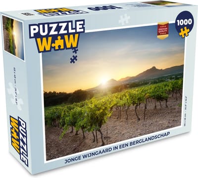 Puzzel Jonge wijngaard in een berglandschap - Legpuzzel - Puzzel 1000 stukjes volwassenen