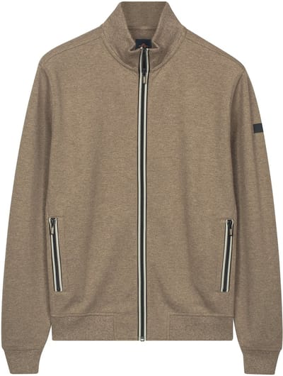 Baileys Vest Subtle Faux-Uni Sweat Doubleface Interlock Taupe / male