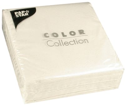 Papstar 100 servetten 33x33 wit