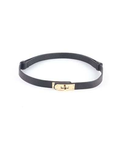 Giuliano Lederen riem - Made in Italy - 105 CM - Zwart