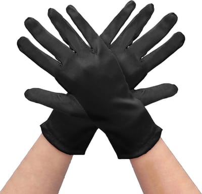 Korte Satijnen Handschoenen voor Dames - Perfect voor Halloween, Bruiloften, Feestjes en Dansen