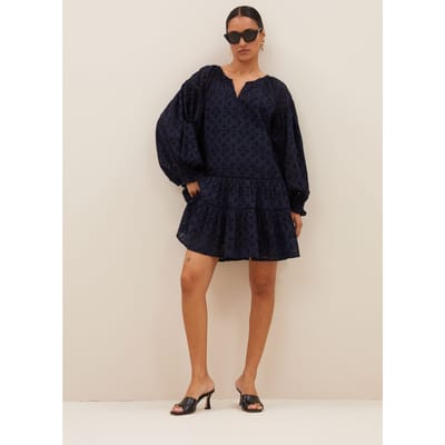 By-Bar Inez Dress Midnight Size: S | Mini Dresses Outlet | Dames | Blauw