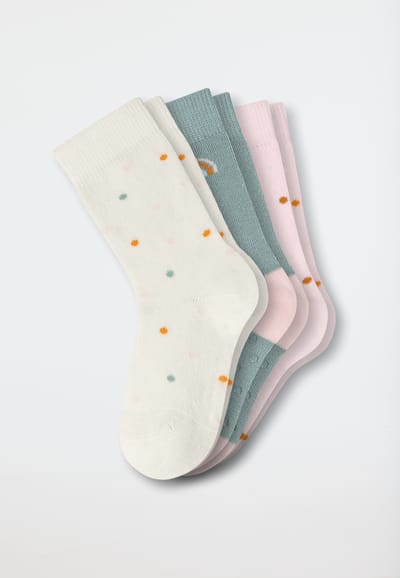 Baby-antislip sokken, set van 3, meerkleurige stippen - Legwear Baby 23/26