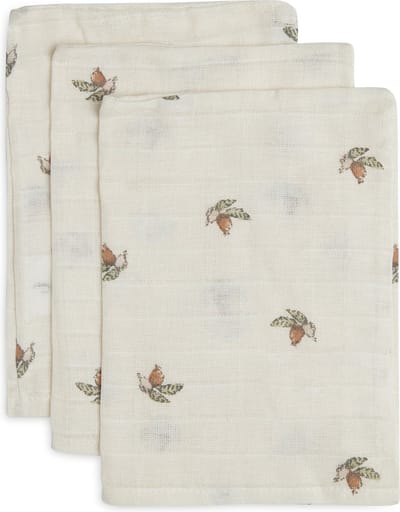 Jollein - Hydrofiel Washandje 15x20cm - Baby Washandje - Rosehip - 3 Stuks