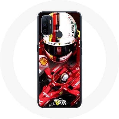 Beschermhoes - Oppo - A53 - Formule 1 - Sebastian Vettel - Rood rood