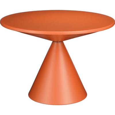 Mica Decorations Royale Bijzettafel - H42 x Ø60 cm - Metaal - Oranje