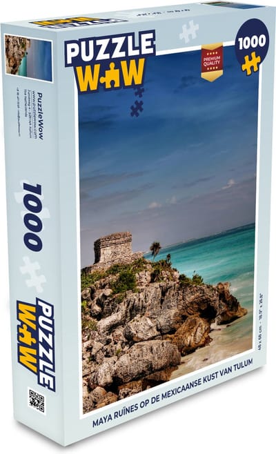 Puzzel Maya ruïnes op de Mexicaanse kust van Tulum - Legpuzzel - Puzzel 1000 stukjes volwassenen