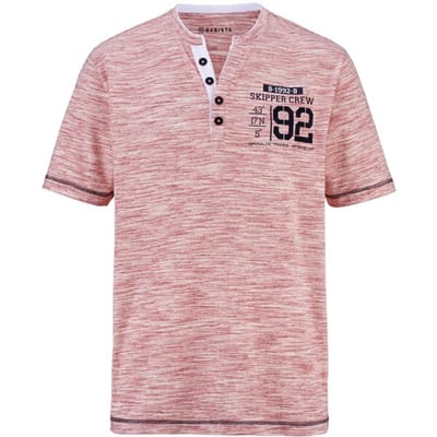 Babista herren T-Shirt - 44/46 - rood - Plus Size