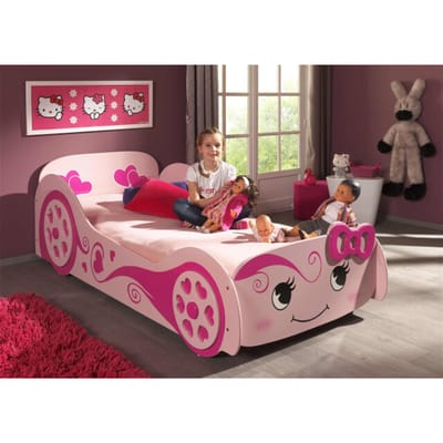 LUCEVI - Carbeds Love Bed 90x200cm - Roze