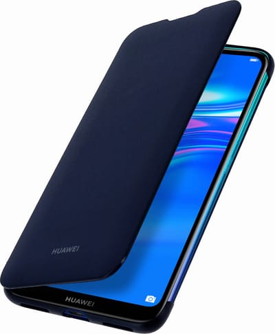 Huawei flip cover - blauw - geschikt voor Huawei Y72019