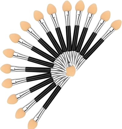 15x Dubbelzijdige Oogschaduw Kwasten & Applicators - Spons & Make-up Tools voor Ogen