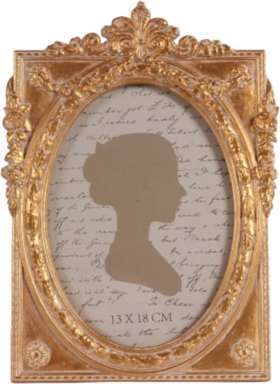 Baroque - Fotolijst - Fotolijst 13x18 cm - Goud - Resin - Staand - 25x18x1.5 - Polyresin