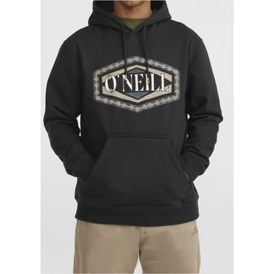 O'Neill  Front Print Hoodie Black Out Taglia: S | Felpe con cappuccio Outlet | Uomo | Nero