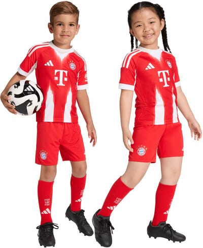 adidas Sportset FC Bayern 25/26 Home Rood - Maat 98cm
