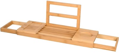 DnA® Badplank - Badkussen - Badplank Voor In Bad - Bruin - 4cm x 50cm x 18cm