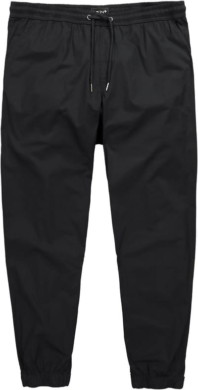 Men Plus - Heren - Instapbroek met tailleband FLEXLASTIC® Relaxed Fit - Zwart - Maat 3XL