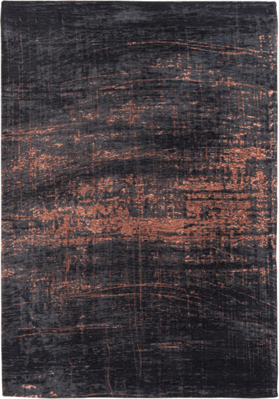 Wasbaar Binnen & Buiten Vloerkleed - 80 x 150 cm - Louis De Poortere Griff Soho Copper - Laagpolig Tapijt - Gerecycled PET - Made in Belgium - Circulair
