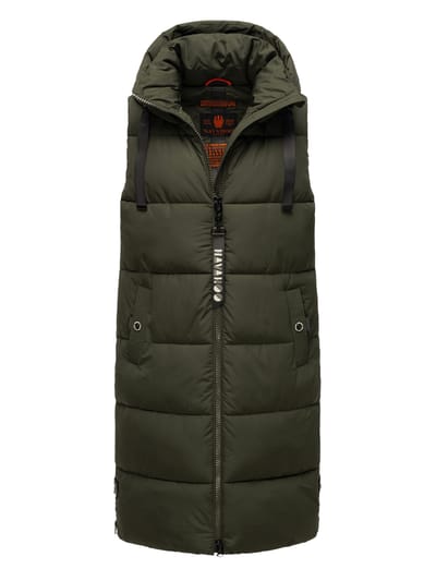 Navahoo dames lange bodywarmer Schnuffelchen – Warm & Stijlvol met Capuchon