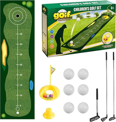 Kinder Golfset - Buitenspeelgoed Achtertuin - Actief Buitenspelen - Telescopische Club - 35x120 cm