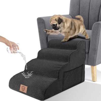 Waterdichte Huisdiertrap voor Honden en Katten - Draagbare en Wasbare Hondentrap met 4 Treden