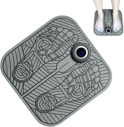 Voetmassage apparaat - Voetmassage apparaat neuropathie - Draagbare voetmassage - Voetmassage apparaat bloedsomloop - Ergonomisch ontwerp - Voetmassager met 8 standen - 19 intensiteitsniveaus - Display voor rustgevend comfort