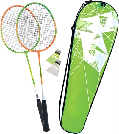 DnA® Badminton Set - Badmintonset - Badmintonrackets - Badminton Shuttles - Groen - 35cm x 35cm x 35cm