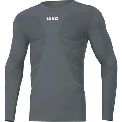 Jako Comfort 2.0 Longsleeve Kinderen - Steengrijs | Maat: 128-140