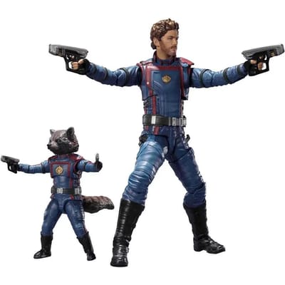 Verzamelaarsbeeldje Bandai Guardians of the Galaxy 3 S.H. Figuarts Star Lord & Rocket Raccoon