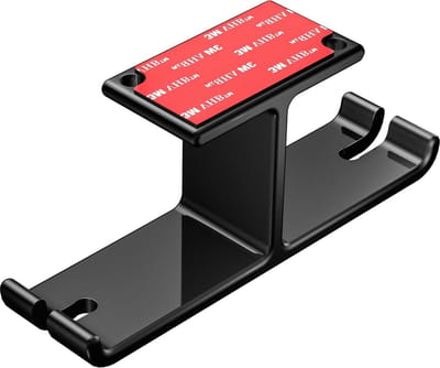 Dubbele Aluminium Universele Koptelefoonhouder - Gaming Headset Hanger - met Kabelmanagement - Zwart