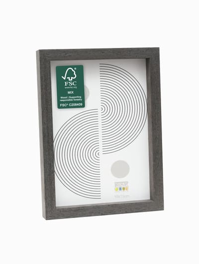 Deknudt Frames fotolijst - zwartgrijs - strak - hout - FSC Mix - 10x15