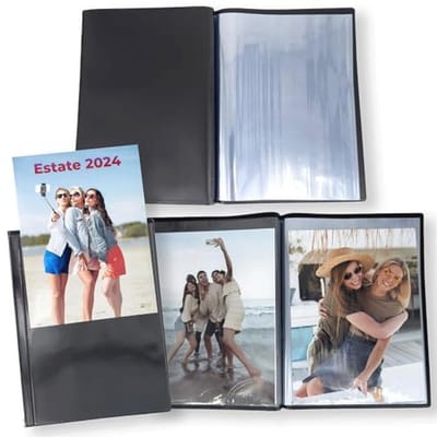 Fotoalbum met Personaliseerbare Zachte Omslag - Set van 3 - Geschikt voor 36 Foto's per Album - Ultraheldere Bescherming - 15 x 20 cm & 15 x 21 cm