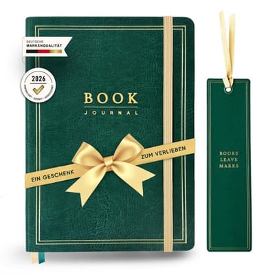 Leesdagboek A5 - Dagboek voor boeken/podcasts - Softcover met kwalitatieve kaft - Praktische extra's - Ideaal voor Booktok - Perfect voor leesliefhebbers - Boekjournal