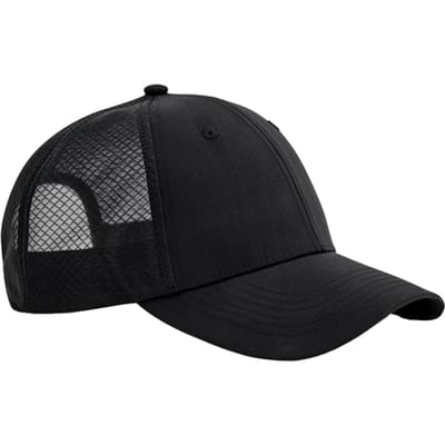 Beechfield Technische Mesh Trucker Cap (Zwart)
