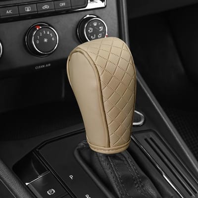 Universele PU Lederen Antislip Auto Versnellingspookknop Hoes, Zwart Auto Onderdelen Beschermende Rijbedieningshoes