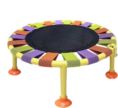 Opvouwbare Trampoline - Binnentrampoline Fitnesstrampoline - Binnenoefeningen Thuisgebruik - Draagbaar Opvouwbaar Ontwerp - 48.5 x 26.6 x 9.1 cm - Colorful2