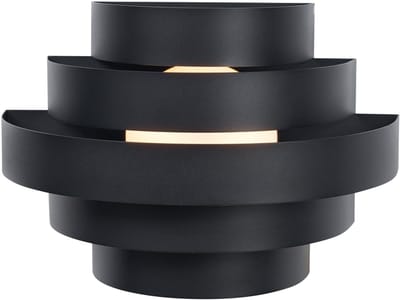 QAZQA lines - Moderne LED Wandlamp voor binnen - 1 lichts - D 20.5 cm - Zwart - Woonkamer | Slaapkamer | Keuken