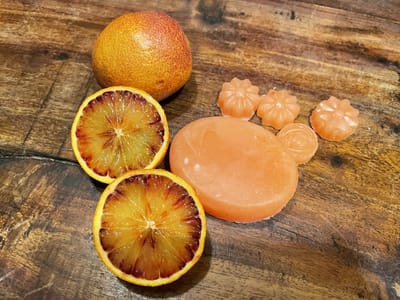 Douchegel Bar Bloedsinaasappel 100 gram Puur Natuur !!! van OmAnne Prijs inclusief verzending !!