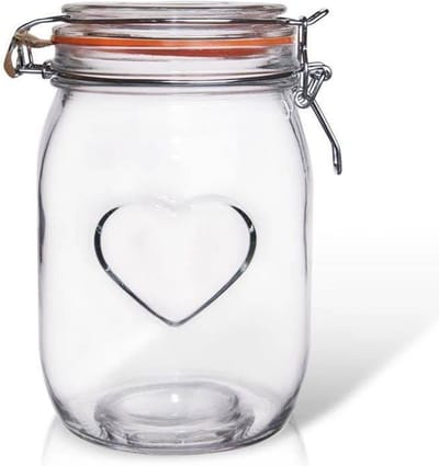 Pot met Beugelsluiting Glas 1 l - Inmaakpot - Weckpot - Confituren