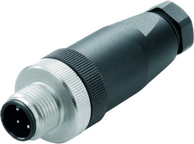 Weidmüller 1836970000 Sensor/actuator connector, niet geassembleerd M12 Aantal polen (sensoren): 8 Stekker, recht 1 stuk(s) Piece