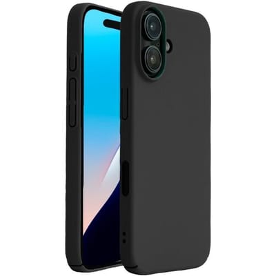 ShieldCase Ultradun telefoonhoesje geschikt voor de Apple iPhone 16 hoesje - Ultra Thin case - Kunststof back cover - Dun design - Bescherming tegen vallen of stoten (zwart)