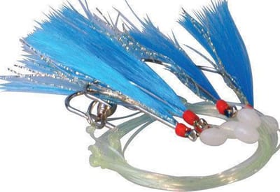 Albatros DD Mackerel Rig - 160 cm - Haakmaat 1 - Blue Glitter