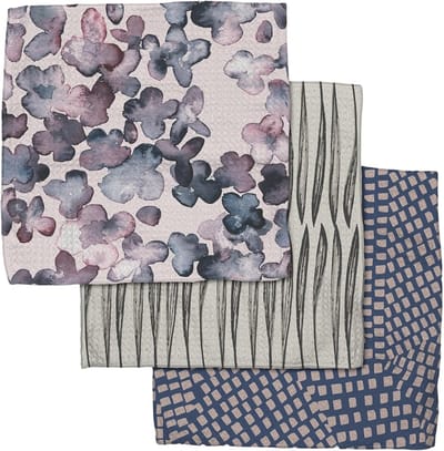 Keukendoeken Set - Vaatdoeken - Snel Drogen - Geoweave Stof - 3 Stuks - Kleine Bloem