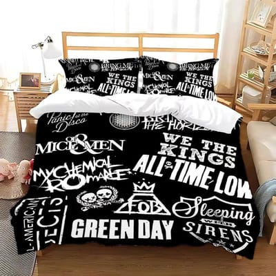Green Day  American Idiot Beddengoed Collectie Enkel Tweeling Volledig Queen King Size Bed Collectie Volwassen Kind Slaapkamer Dekbedovertrek Collecties Met Beddengoed 135X200cm-2pcs